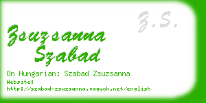 zsuzsanna szabad business card
